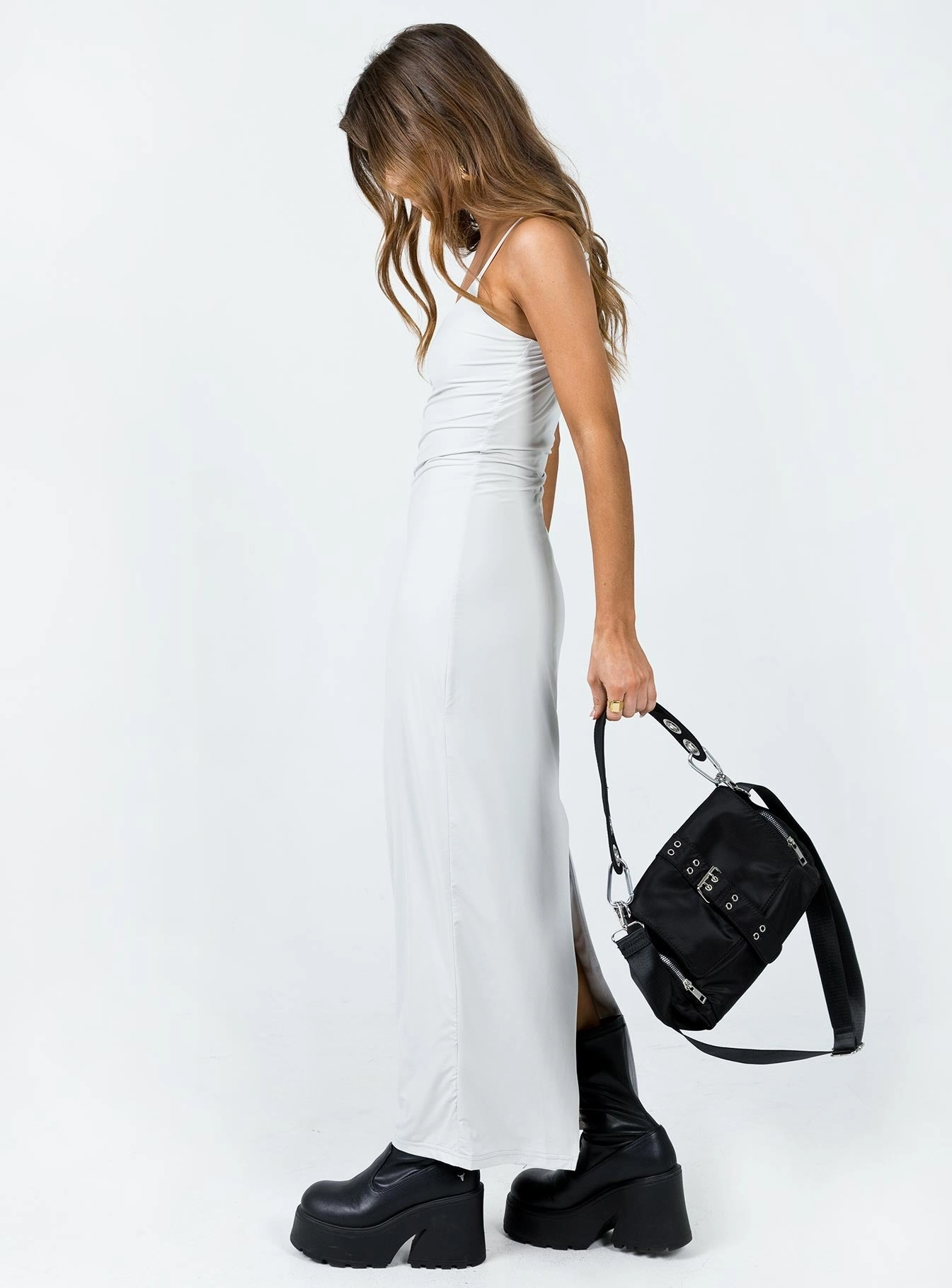 Balwyn Maxi Dress Grey Work Favorite