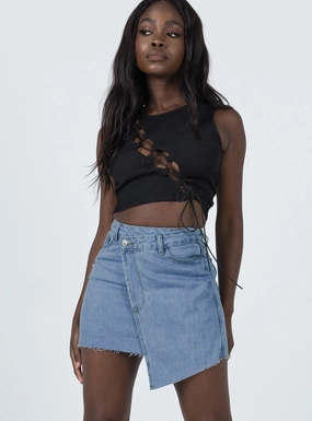 Banksia Denim Mini Skirt Clean Style