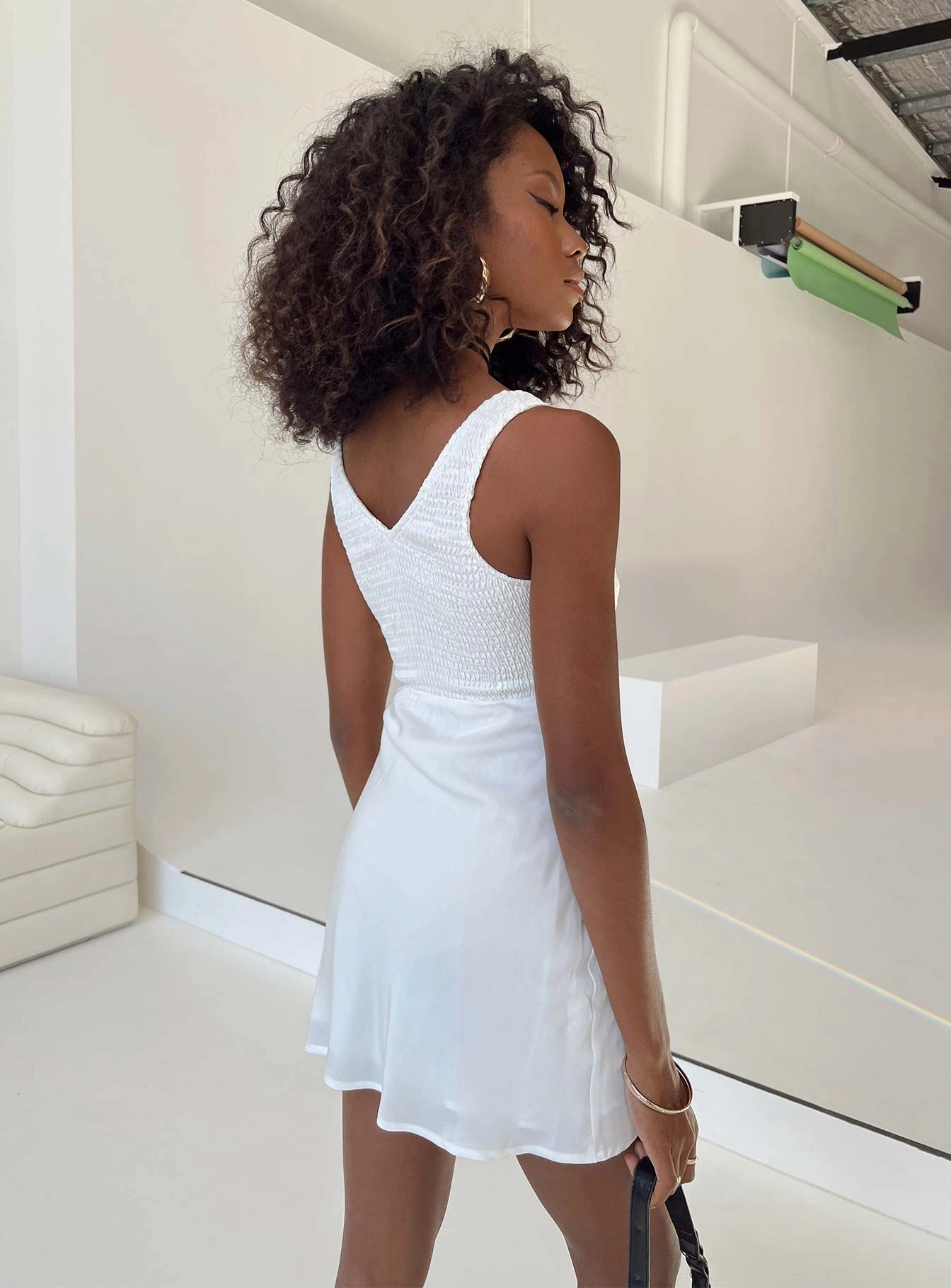 Bareena Mini Dress White QuickDryTechnology