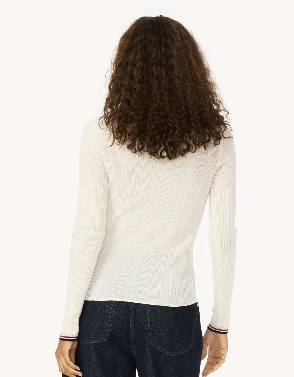Unsubscribed Merino Wool Crewneck Top All-Day Knitwear