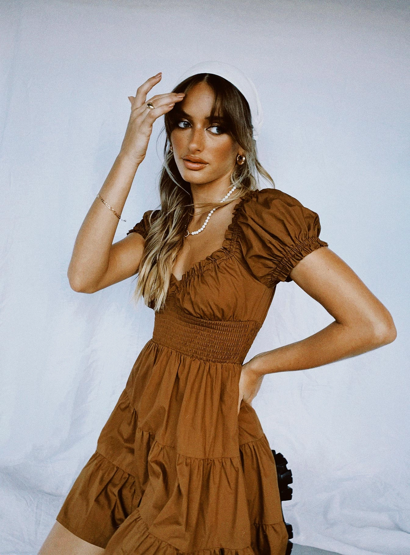 Relaxed Look Cool Form Daniela Mini Dress Chocolate Brown