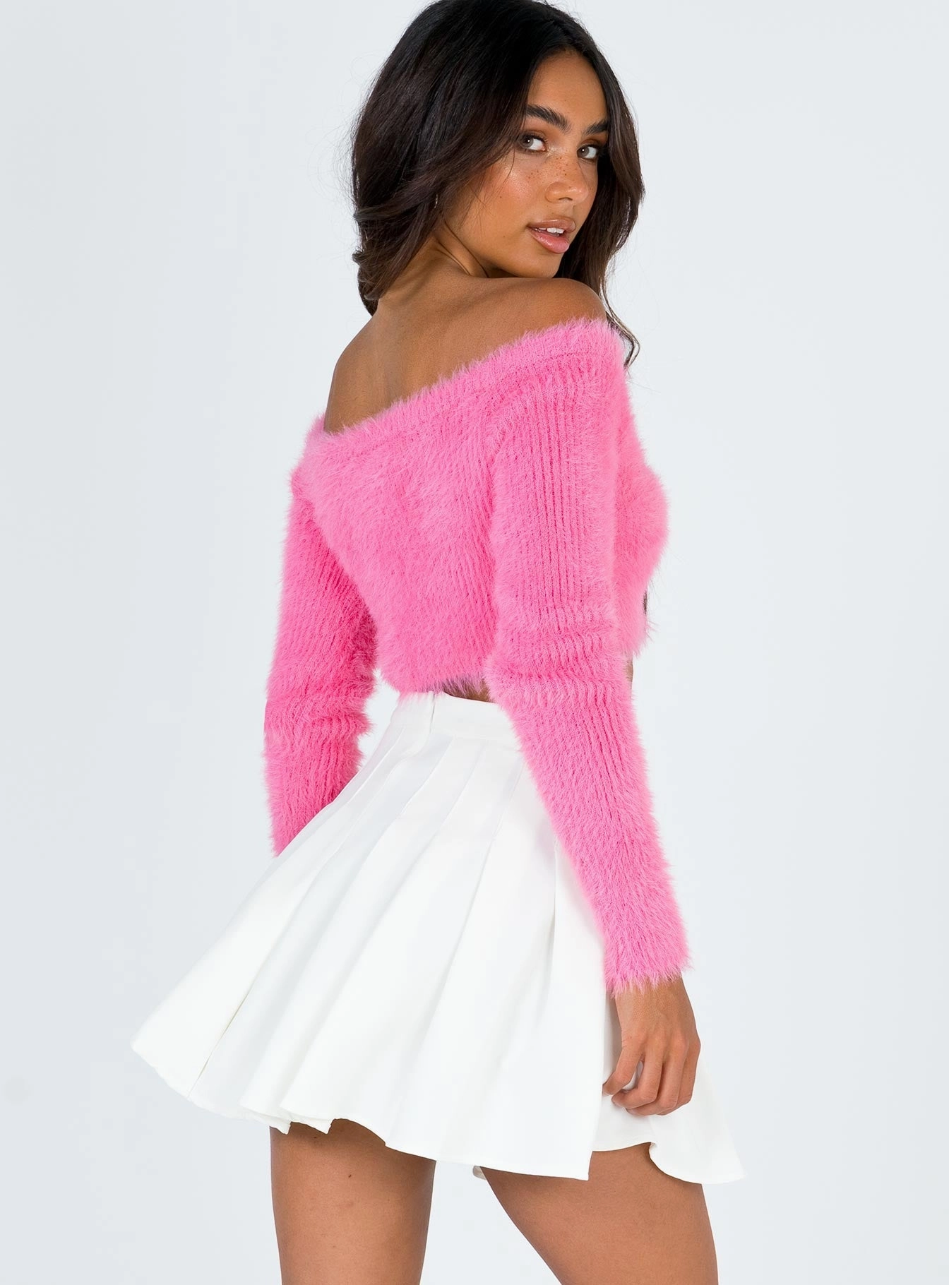 Front Slit Lucid Mini Skirt
