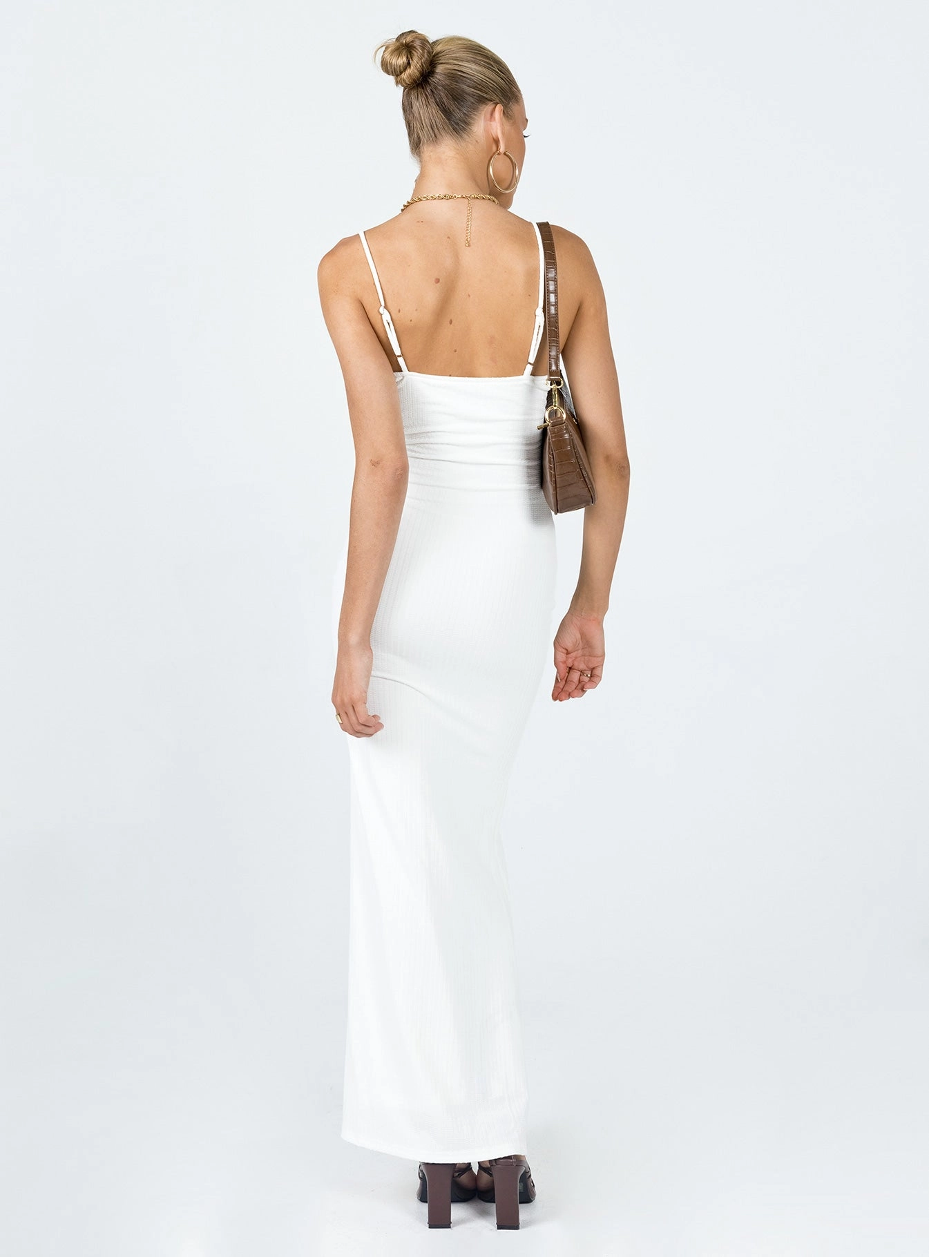 Belladonna Maxi Dress White Sporty Look Daily Chic