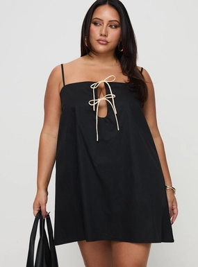 Feminine Charm City Friendly Belong Together Mini Dress Black Curve