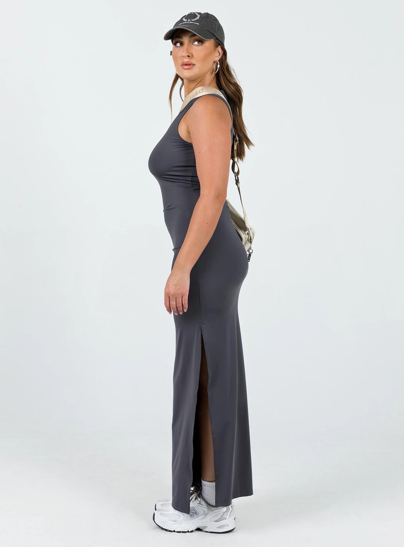 Layer Safe Relaxed outdoor dress Bena Maxi Dress Slate