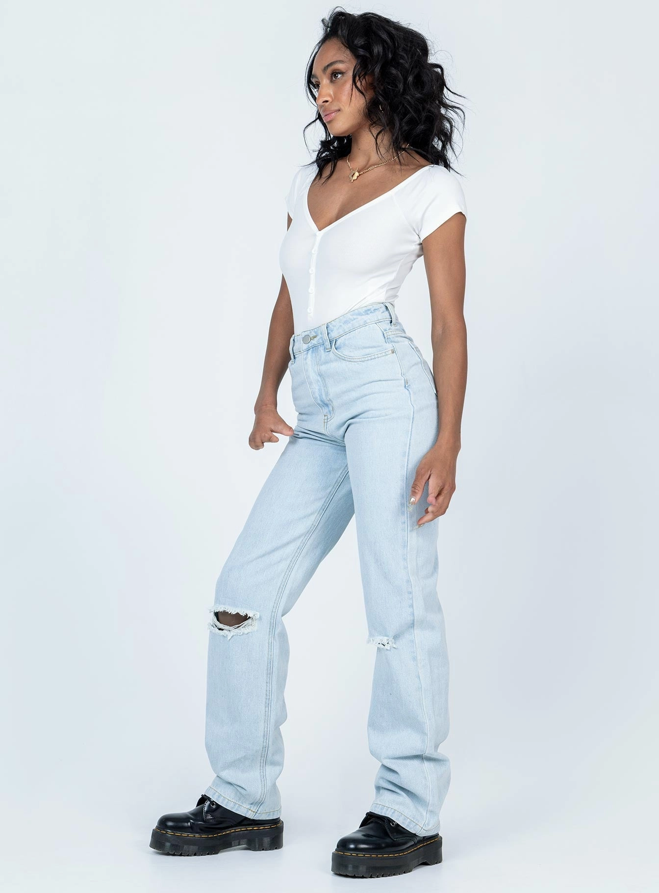Spring Mood Bold Bertie High Rise Wide Leg Jean
