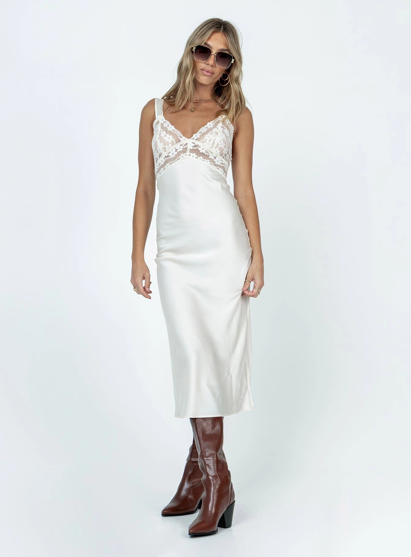 Bel Air Midi Dress Ivory DurableStitching Flexible Mood