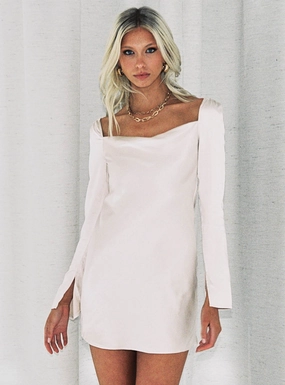 Star Power Mini Dress Champagne Tall Autumn Ready