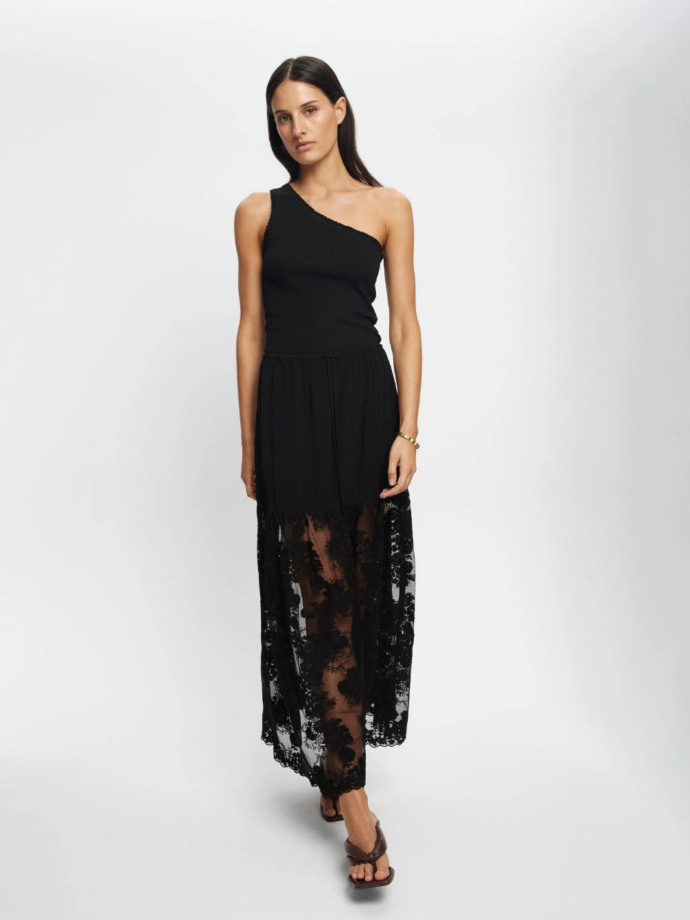 Blaire Lace Maxi Skirt Relaxed Motion casual finish