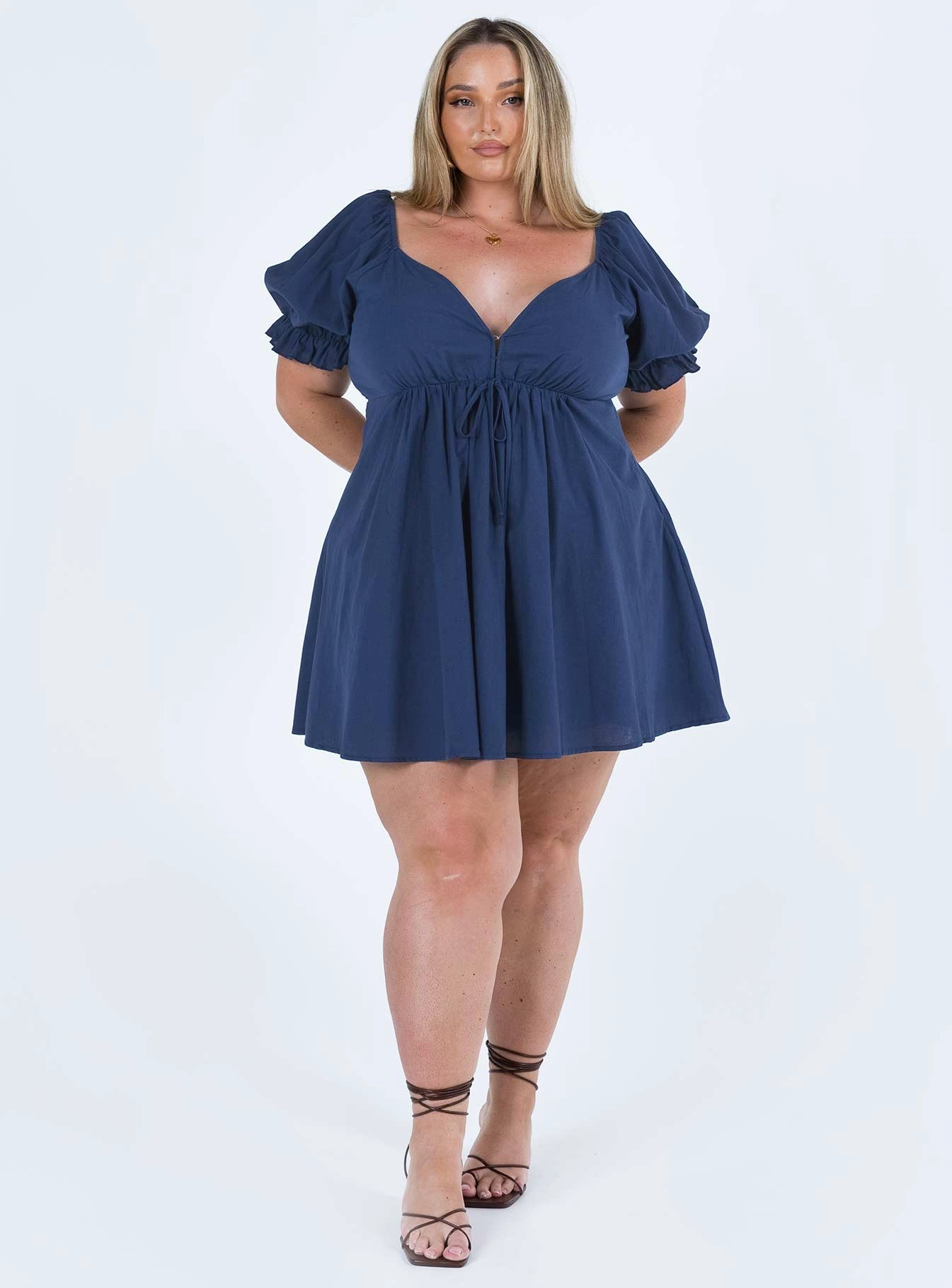Sophisticated Fit Sophisticated Design Blissful Mini Dress Navy Curve