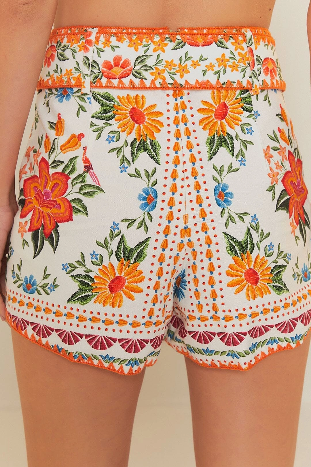 Thermoregulating Fabric Bloom Garden Euroflax?Premium Linen Shorts