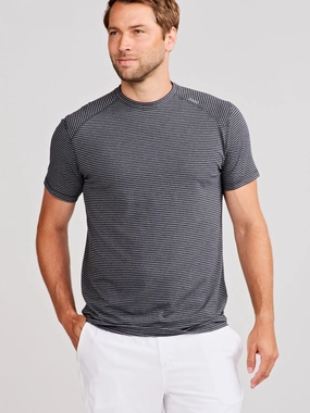 Carrollton Fitness T-Shirt - Mini Stripe Classic Style Trend Light Design