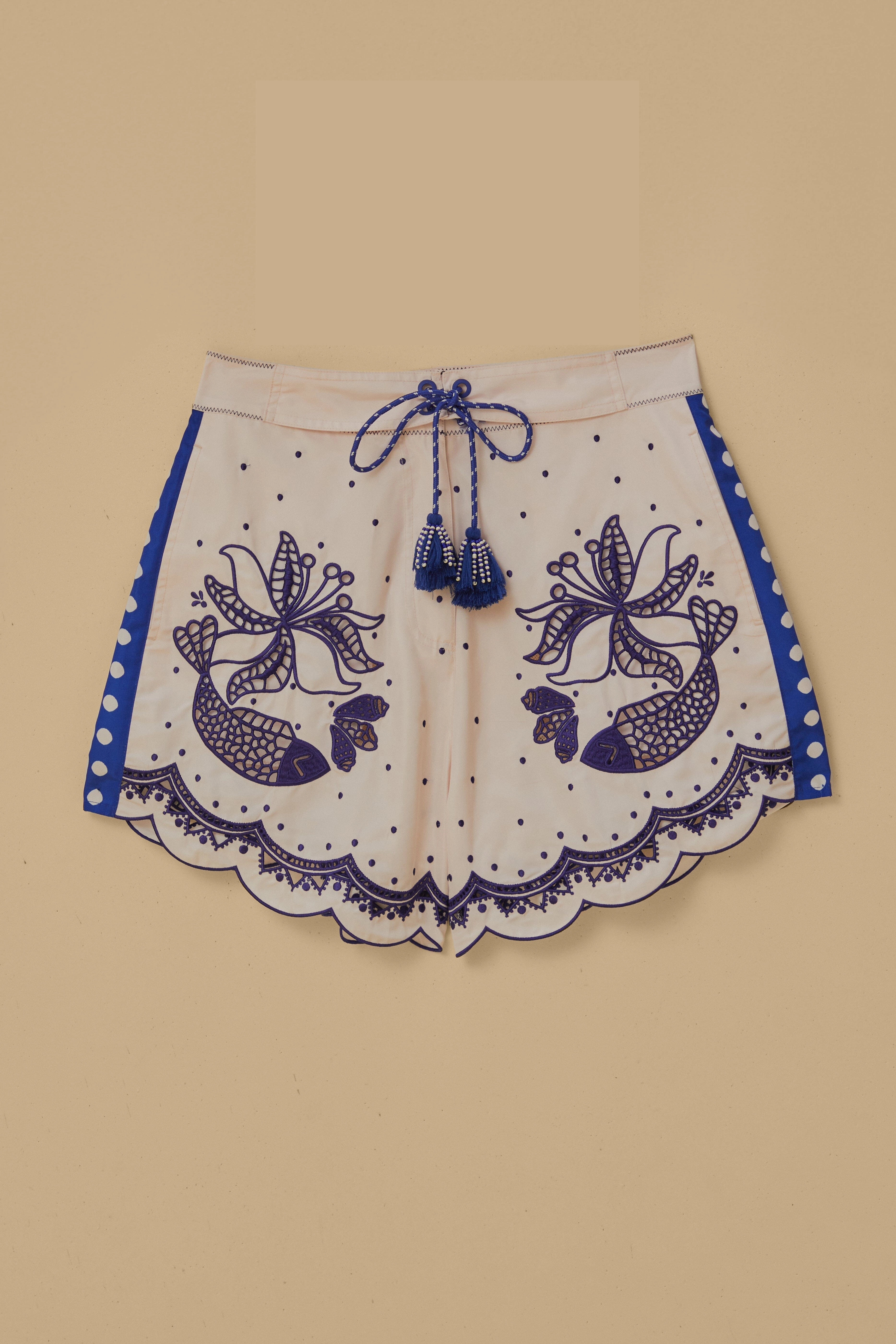 Fit Tech Artisanal Embroidered Shorts