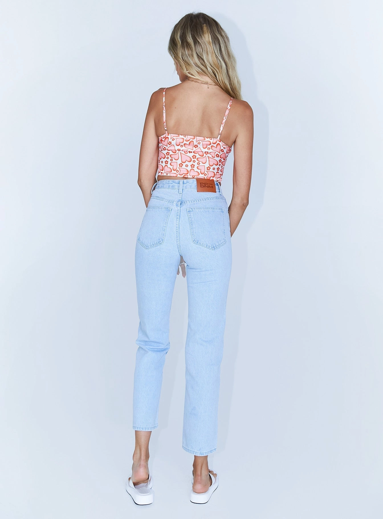 Uptown Jeans Light Wash Denim Low Profile Zipper