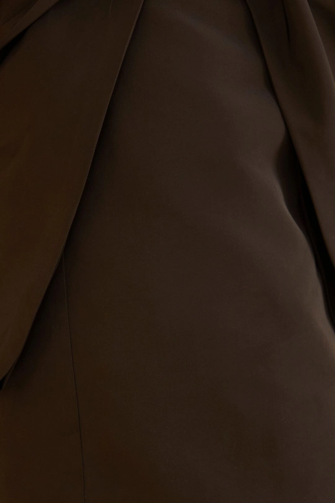 Black Taffeta Mini Skirt Breezy Fit Velvet Finish