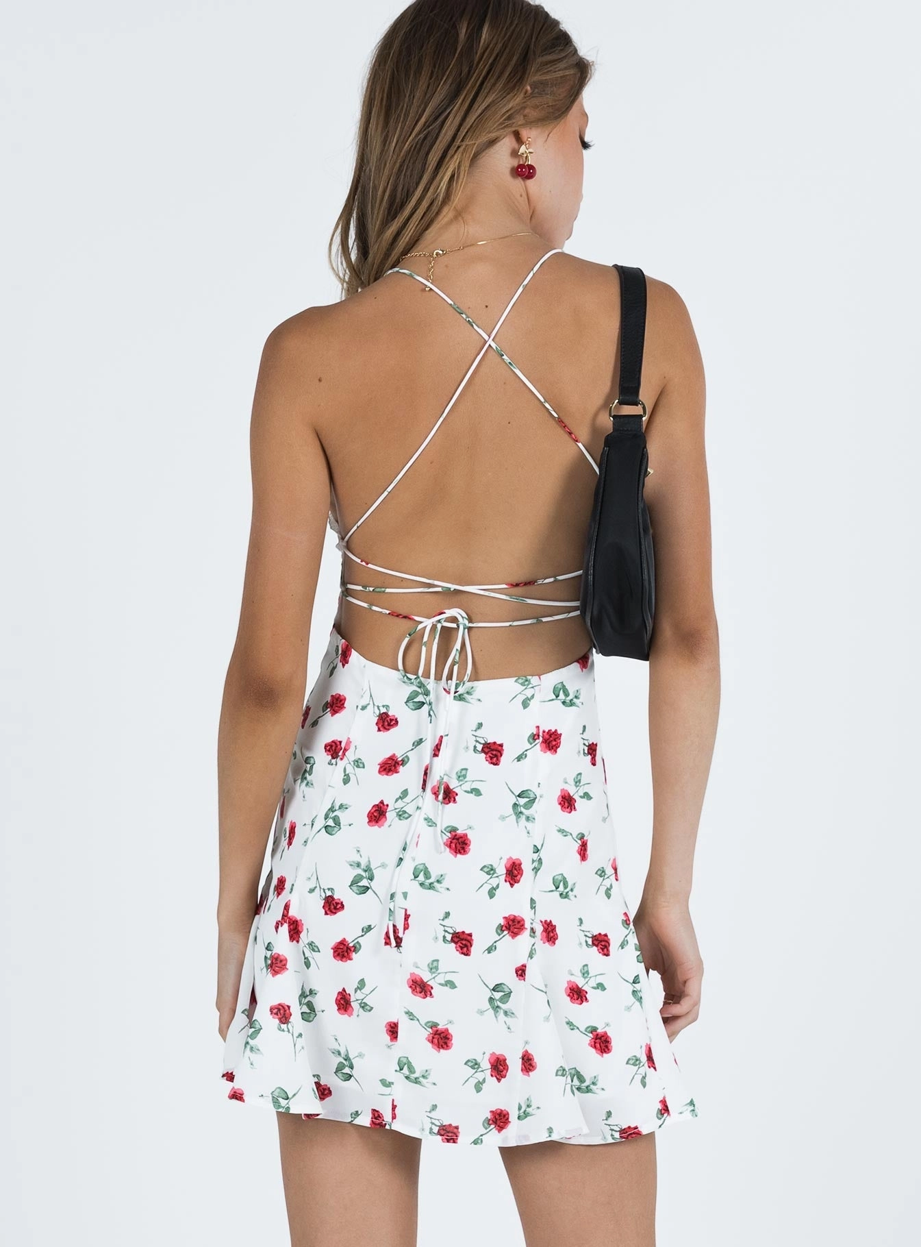 Quick Match Boylan Mini Dress White / Red Floral