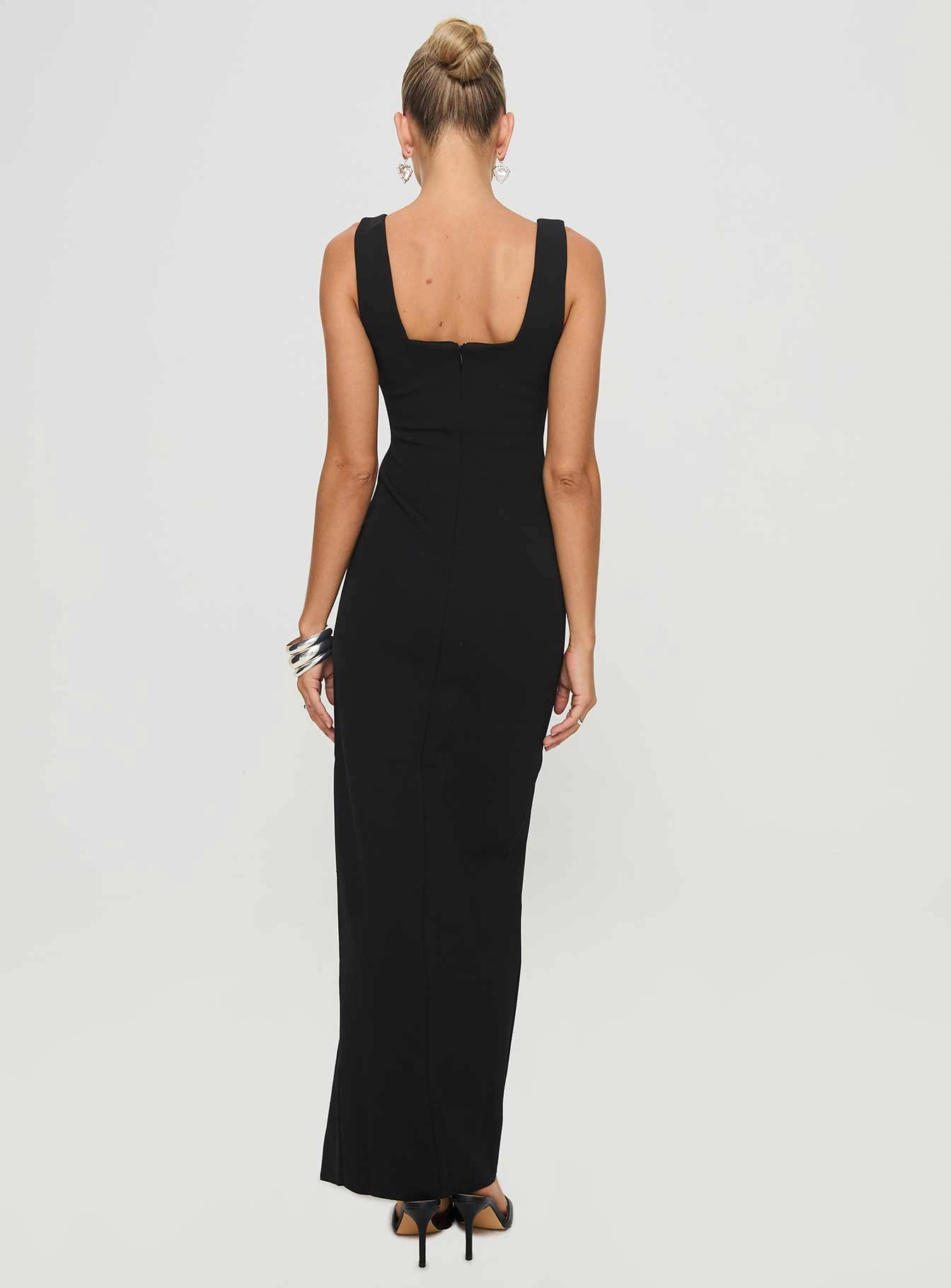 Dreamy Look Bombshell Maxi Dress Black
