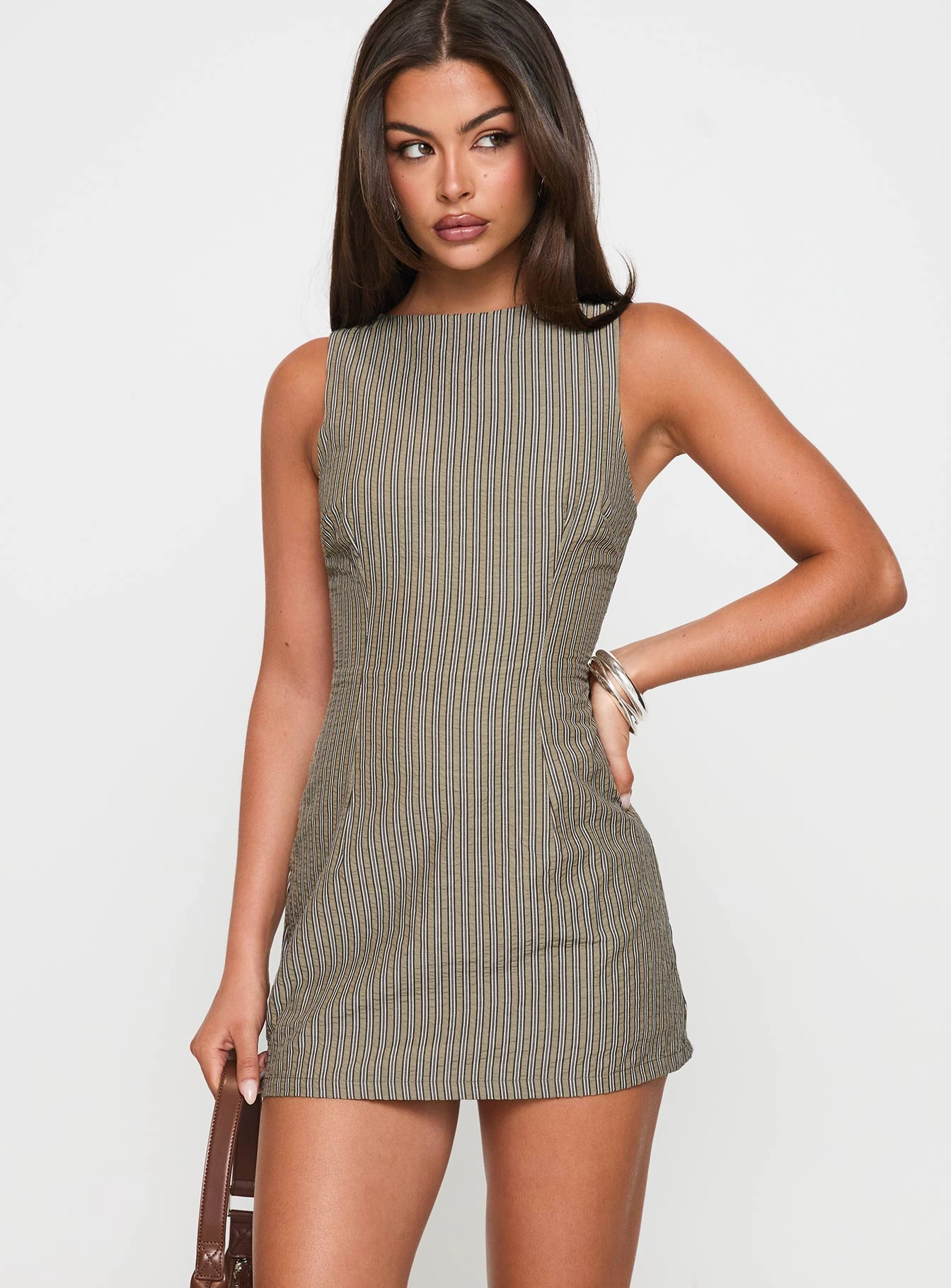 Lawn Soft Yumiko Romper Green Stripe