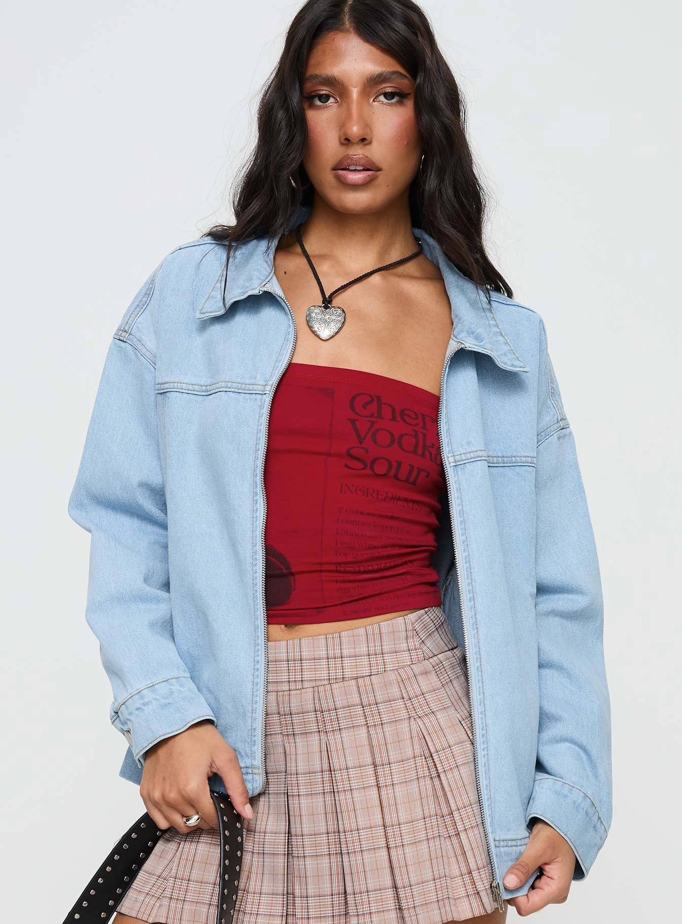 Goldsmith Denim Bomber Jacket Light Wash Breathable Softshell Layer