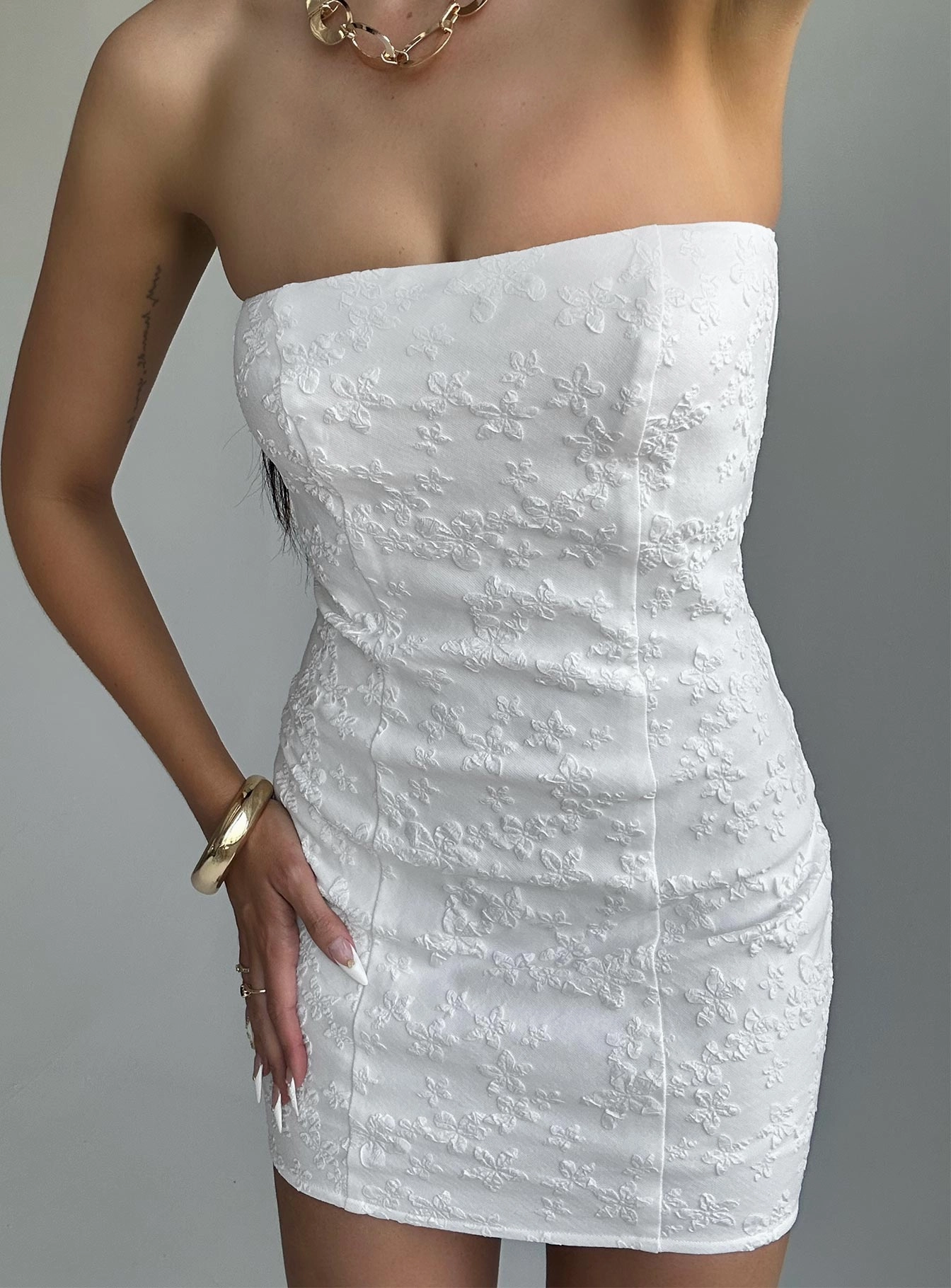 Anja Mini Dress White Relax Motion