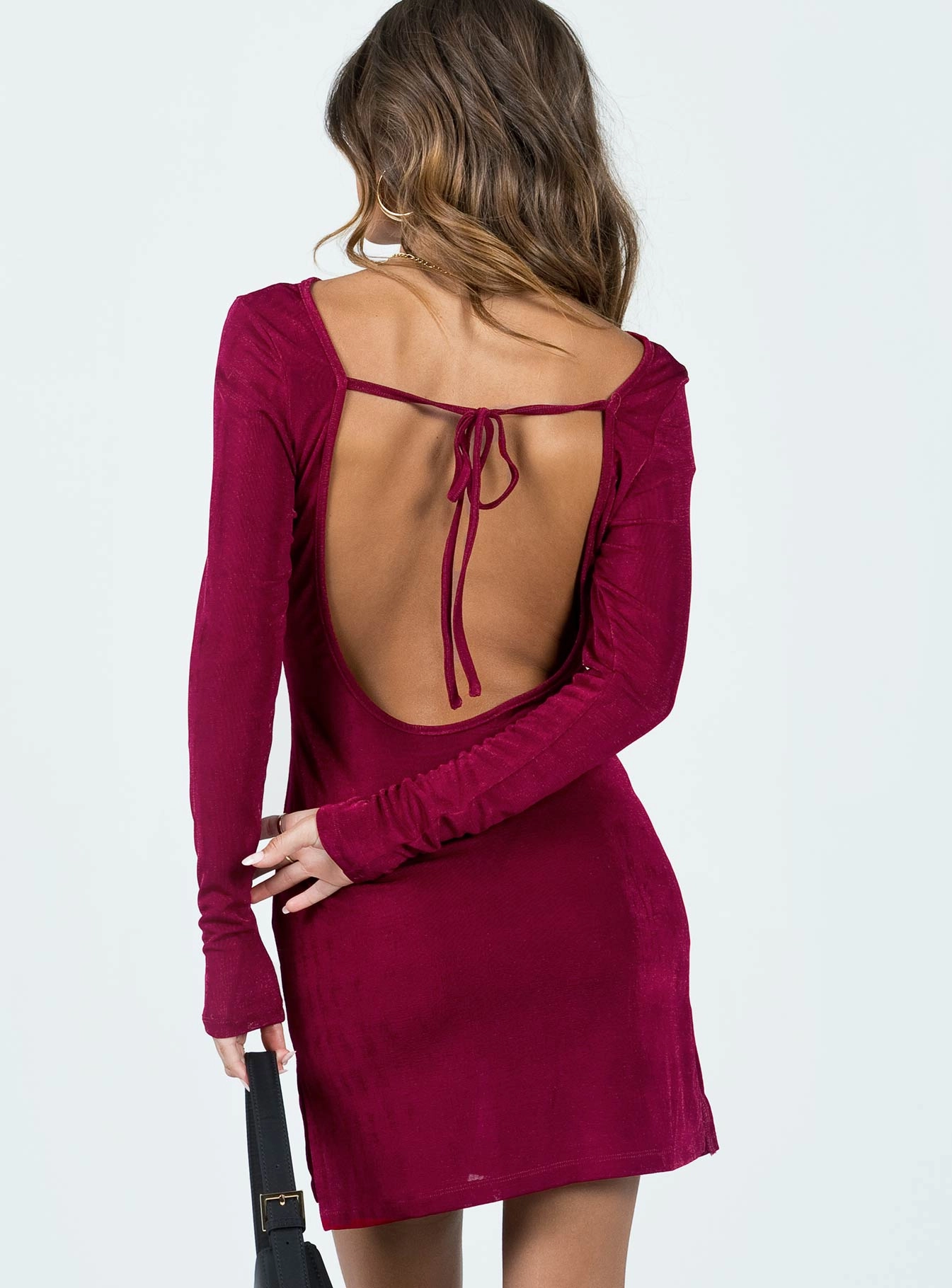 Montana Mini Dress Crimson Slender Look Petite Chic