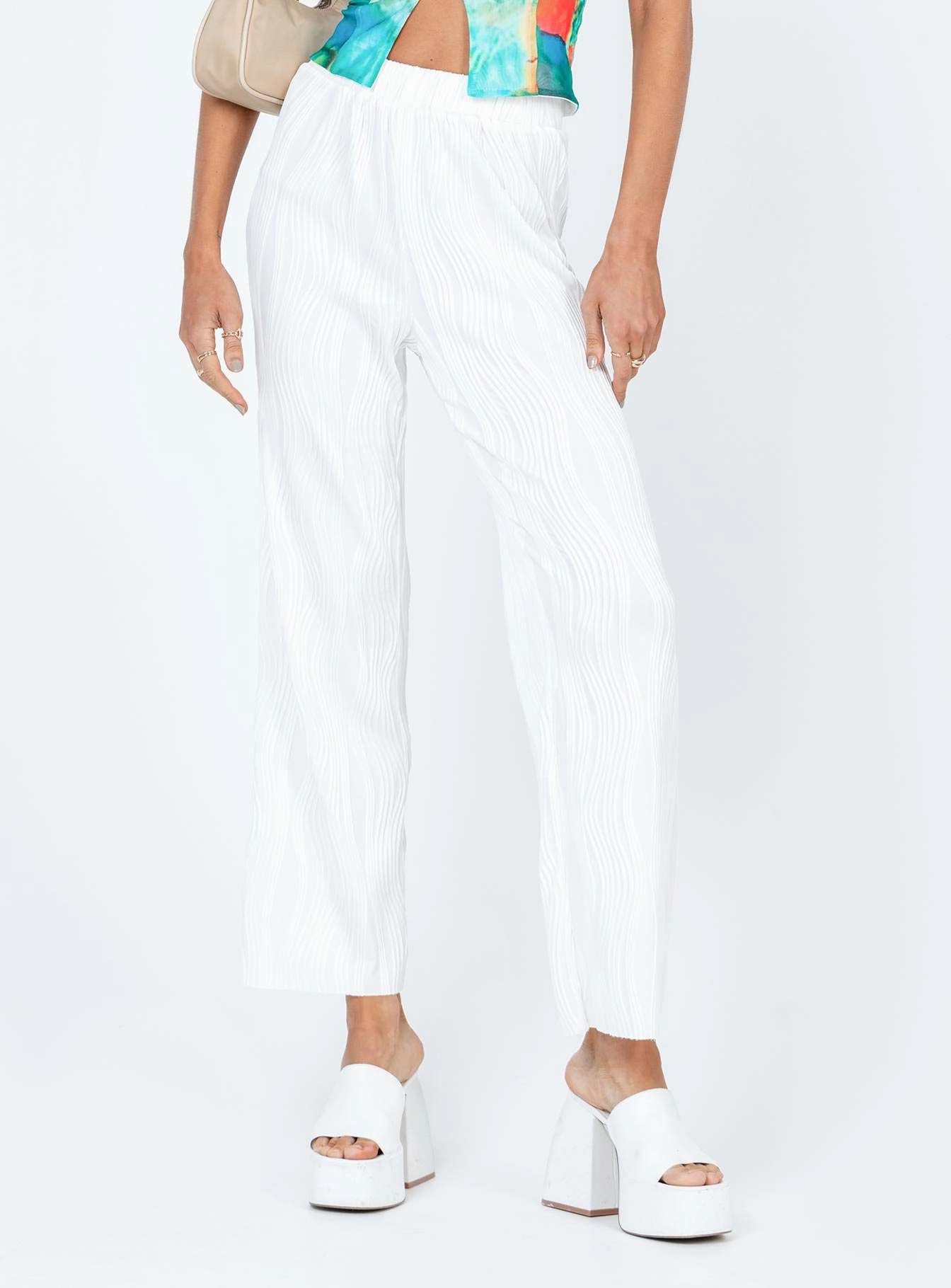 FlexibleKneePanels Casual Layer Fit Bettina Pants Cream