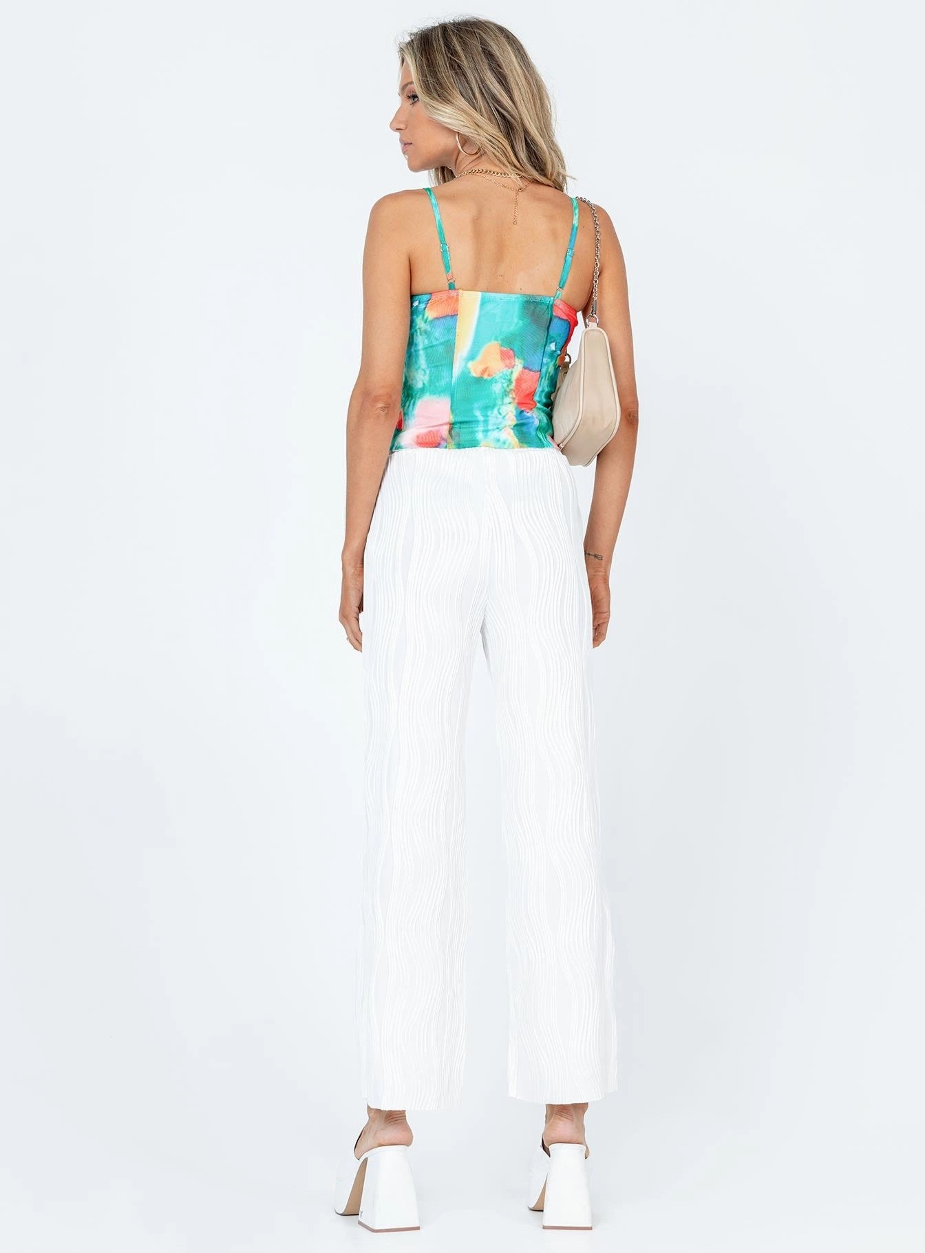 Bettina Pants Cream Non Slip Waist Grip