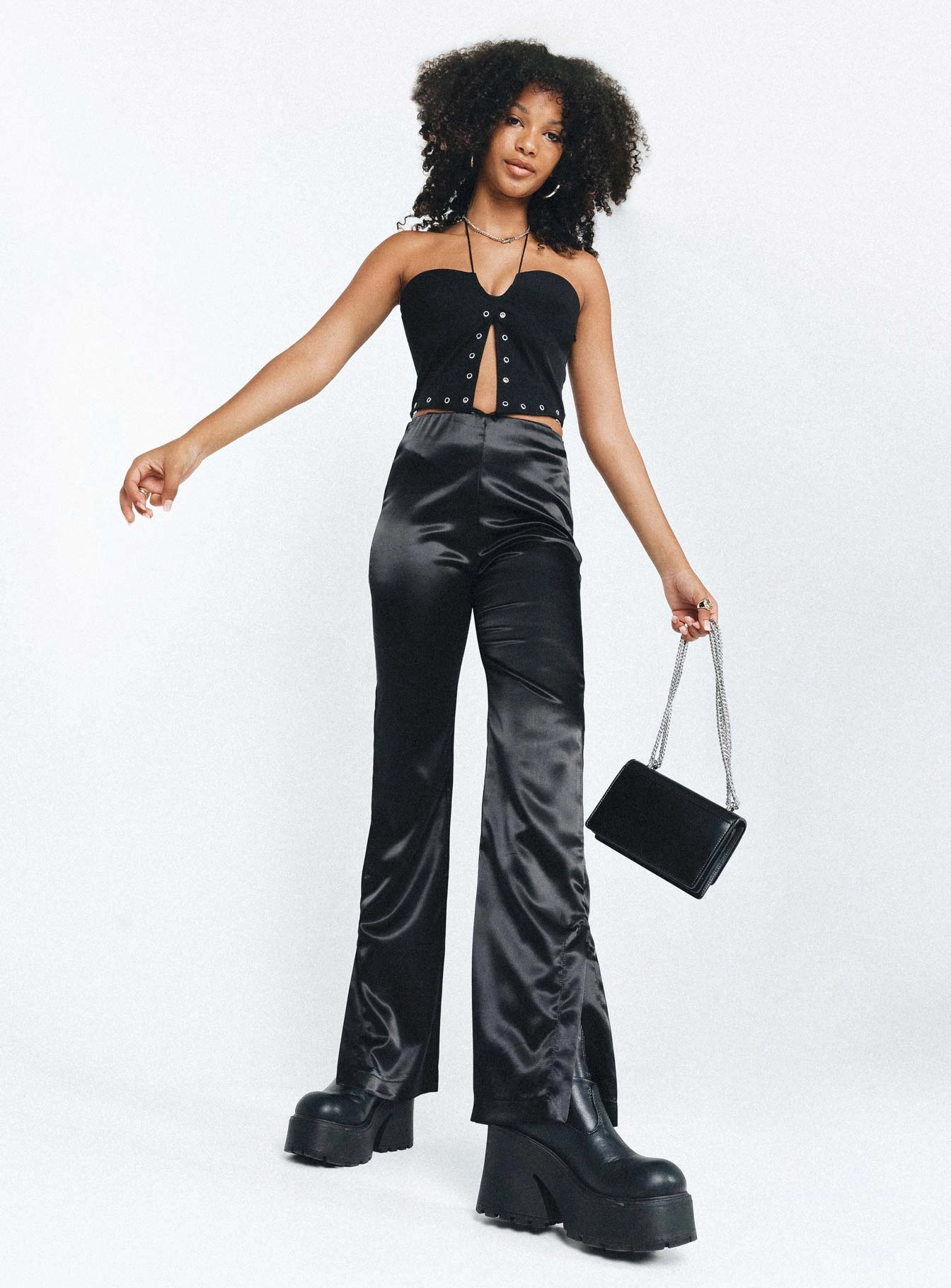 Matina Pants Black High-rise waist