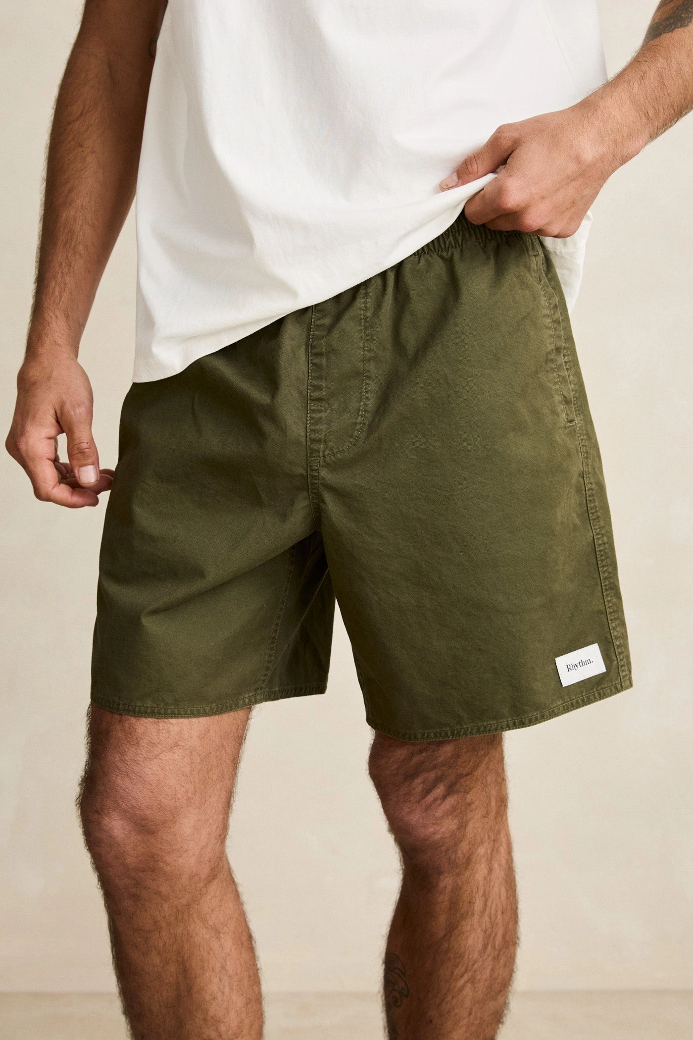 Breeze Jam Washed Out Olive Quick Fit Wear Breathable Stretch Fit