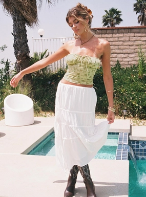 Design innovation Perky Maxi Skirt White