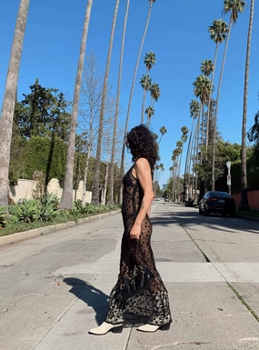 Britton Lace Maxi Dress Black Perfect For Any Occasion
