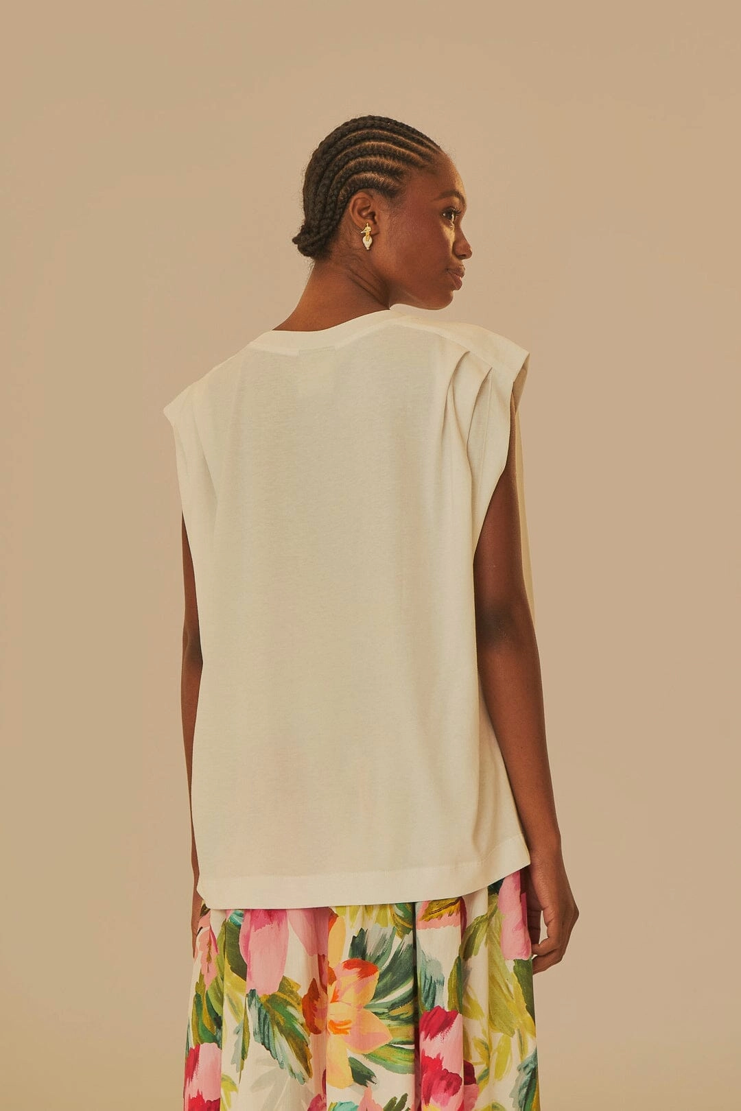 Work efficiency easy to pair Off-White Farm Rio Pleat Organic Cotton T-Shirt