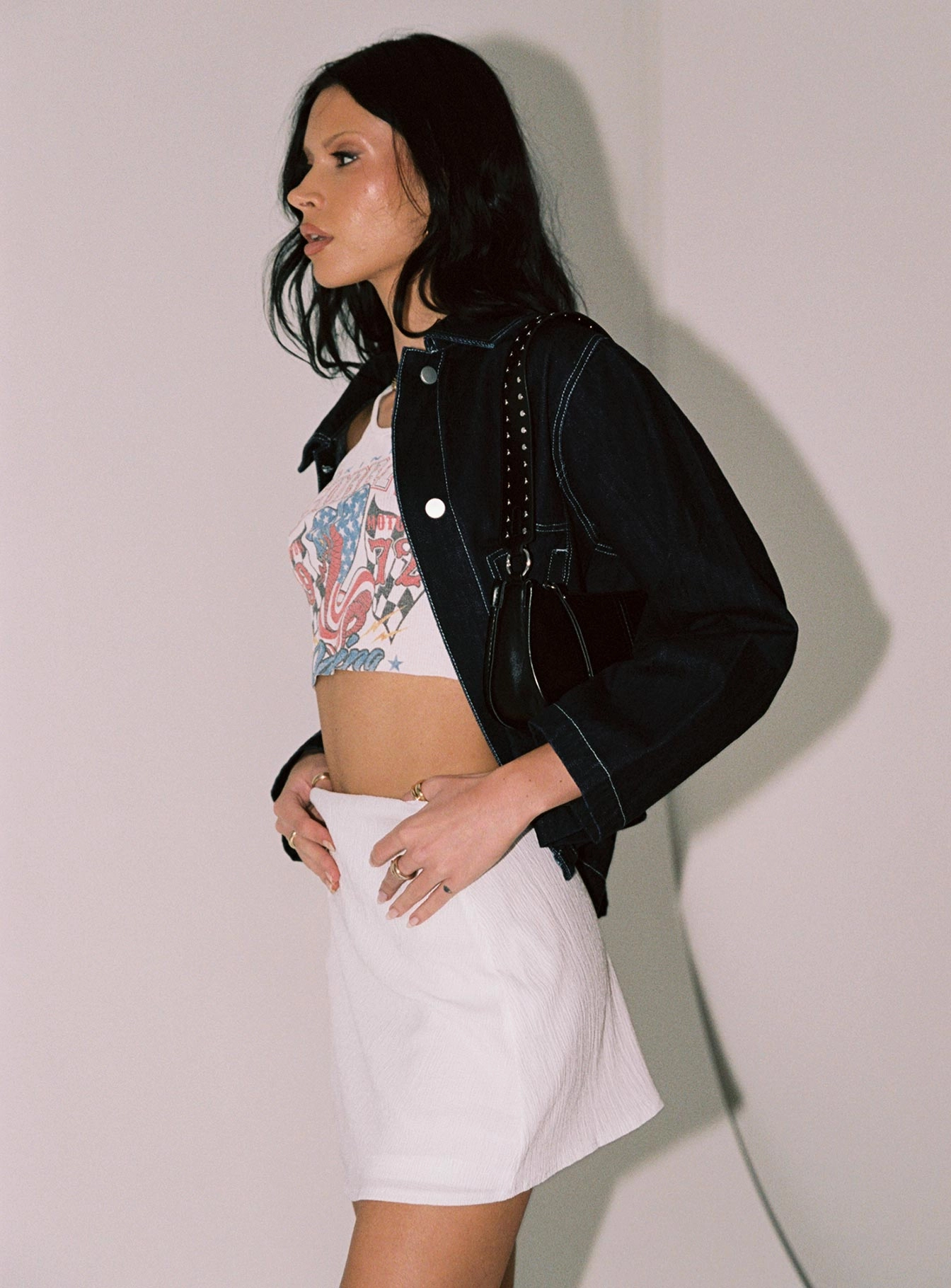 Buddy Mini Skirt White Coordinated Set