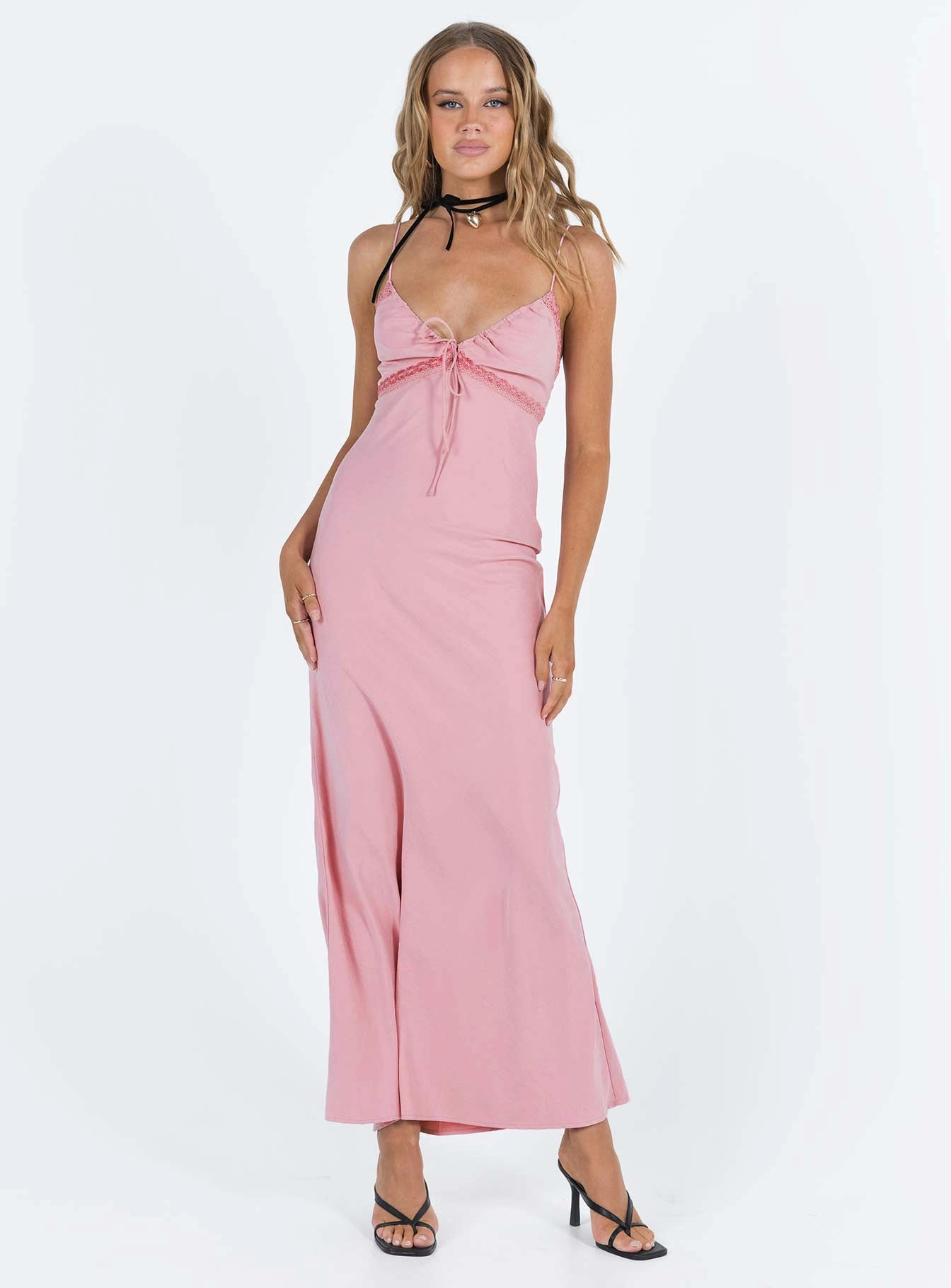 Fresh Aesthetic Emily Maxi Dress Gin Fizz Pink