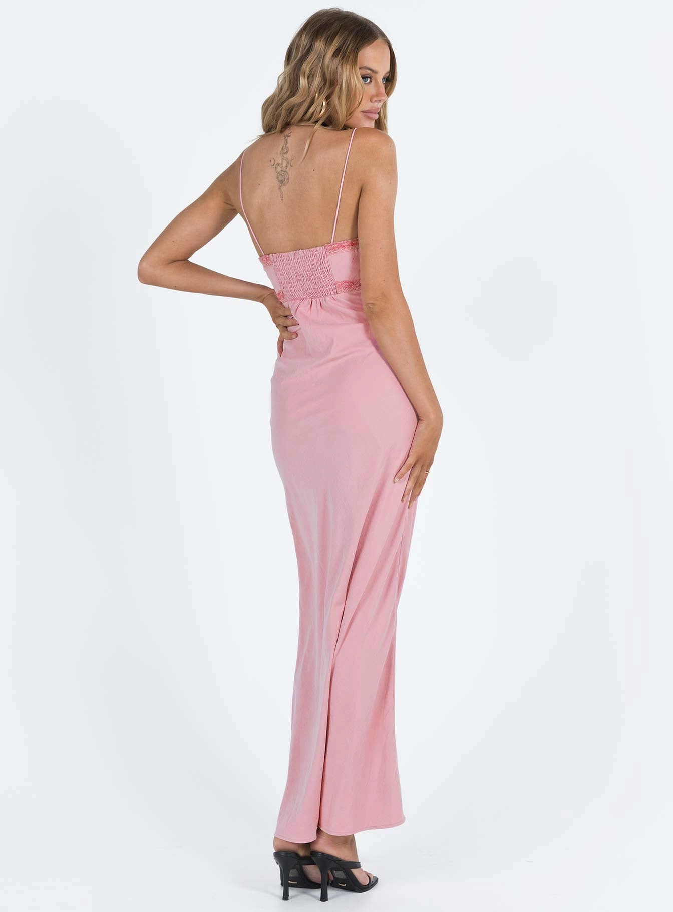 Emily Maxi Dress Gin Fizz Pink Relax Line Casual and Comfy
