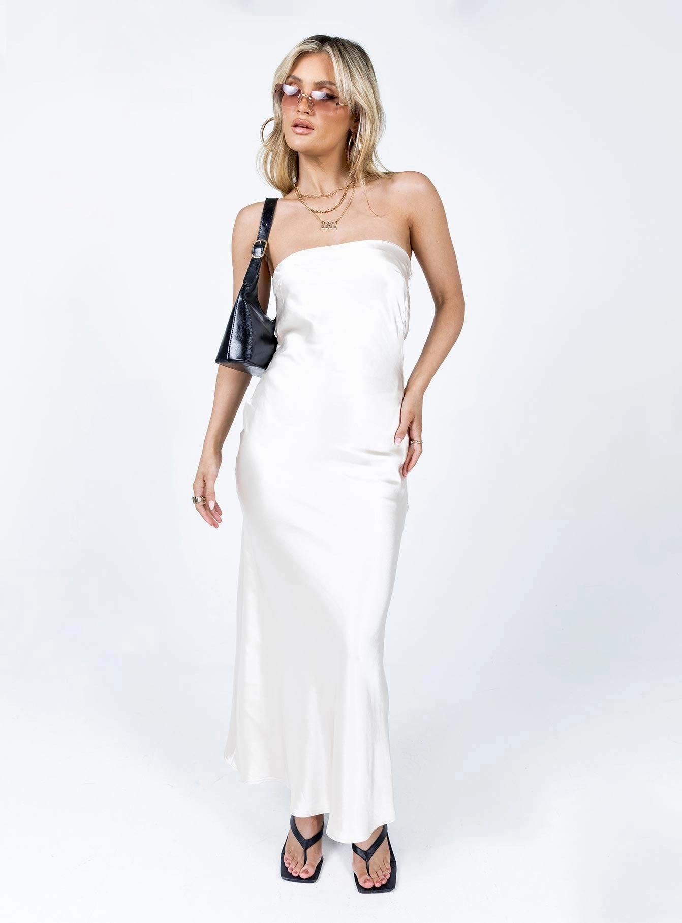 Haley Maxi Dress Champagne Urban Cool Soft and Chic