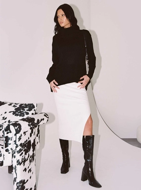 Tanna Midi Skirt Cream Transitional Wear