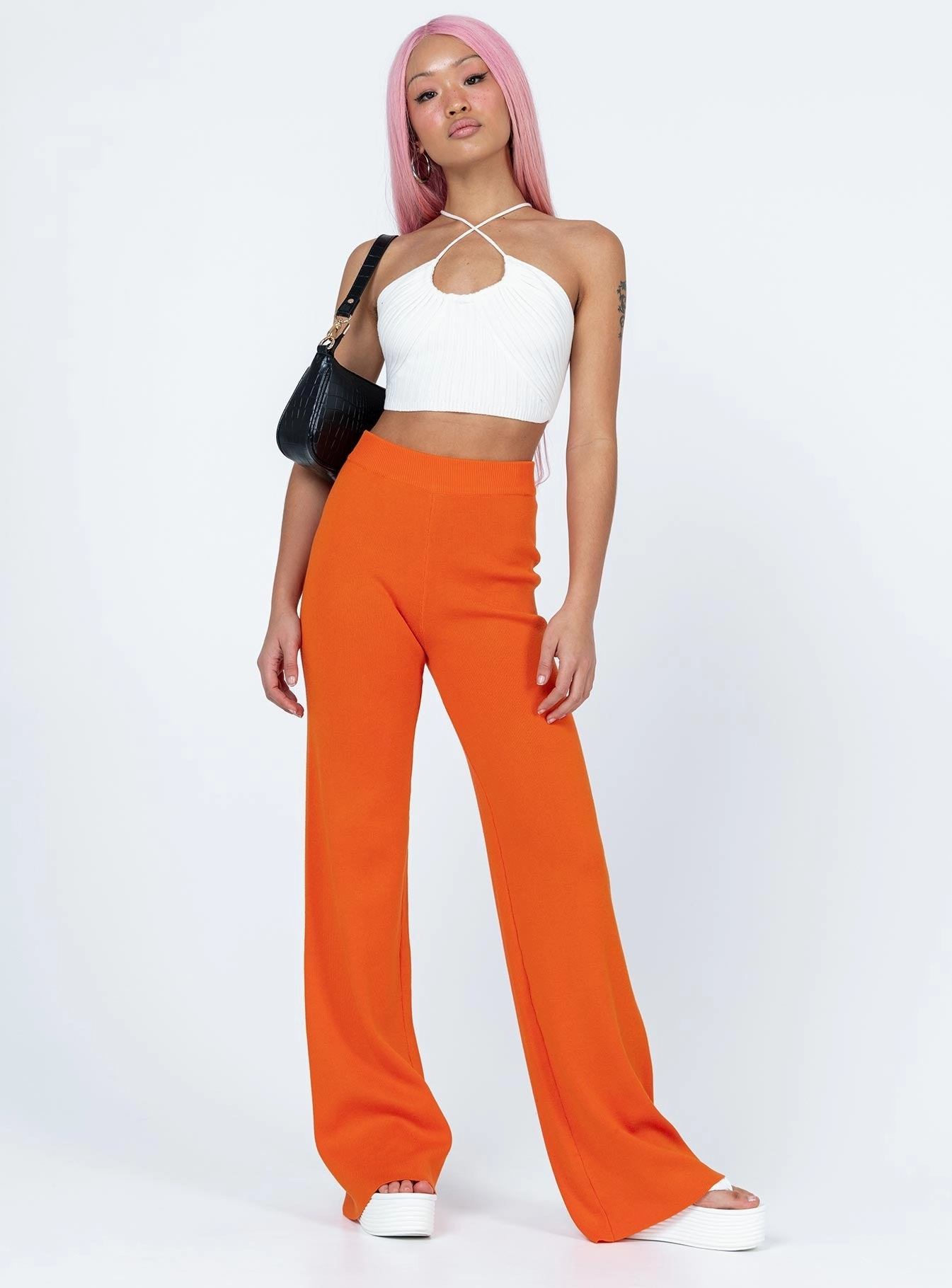 Body Shape Byrone Knit Pants Orange