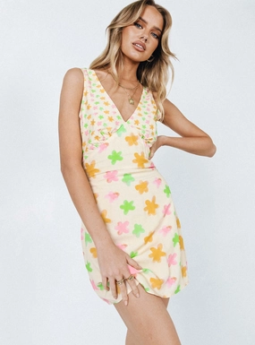 Chill Design Calan Mini Dress Spliced Floral