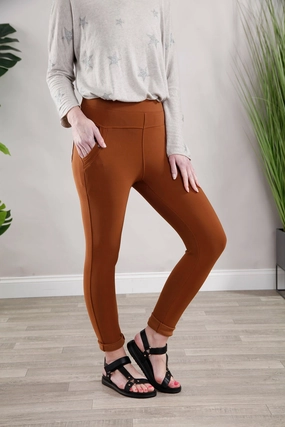 Camel Stud Treggings Stay Fresh Travel Ready