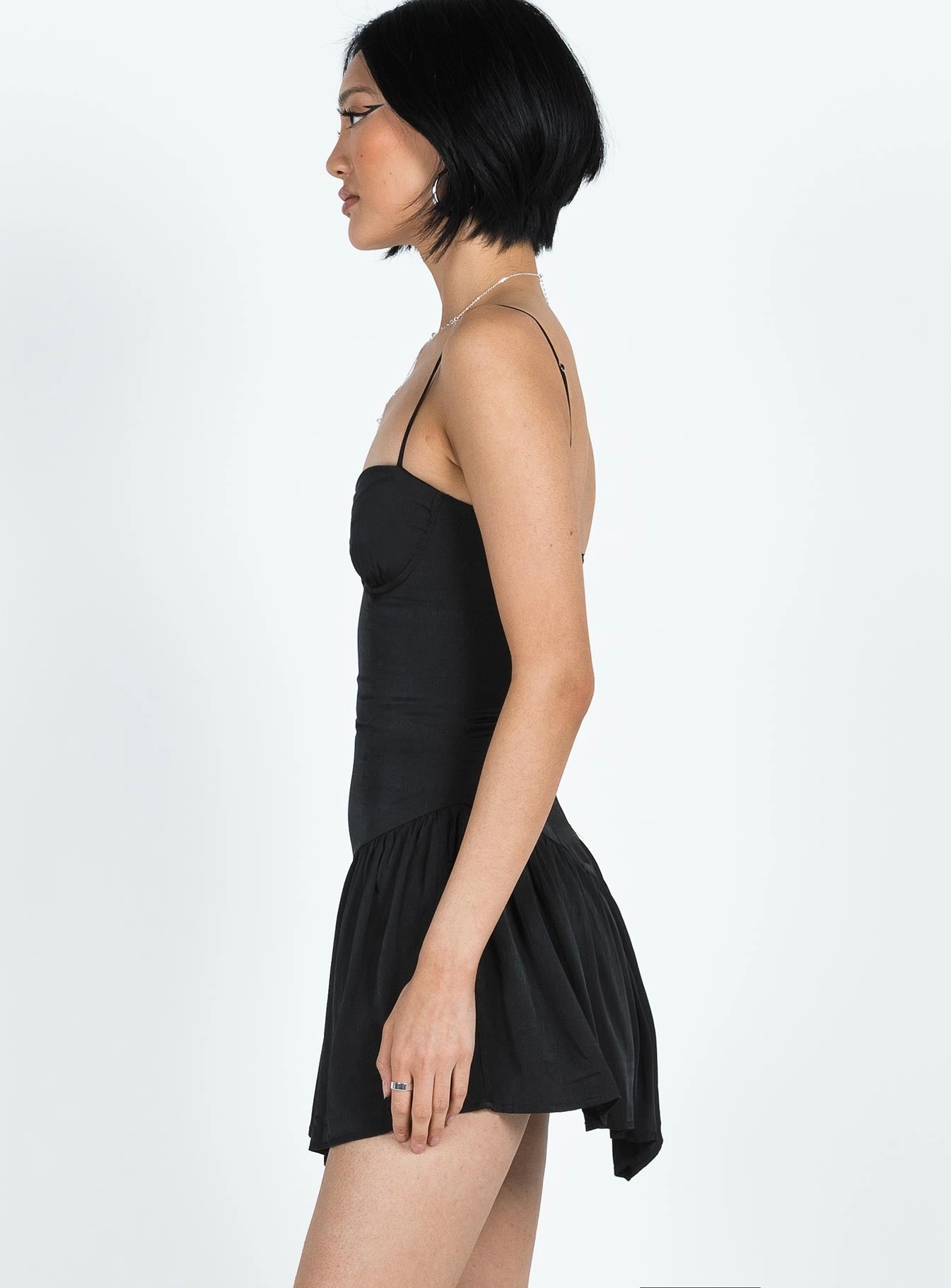 City Mood London Cool Camille Mini Dress Black