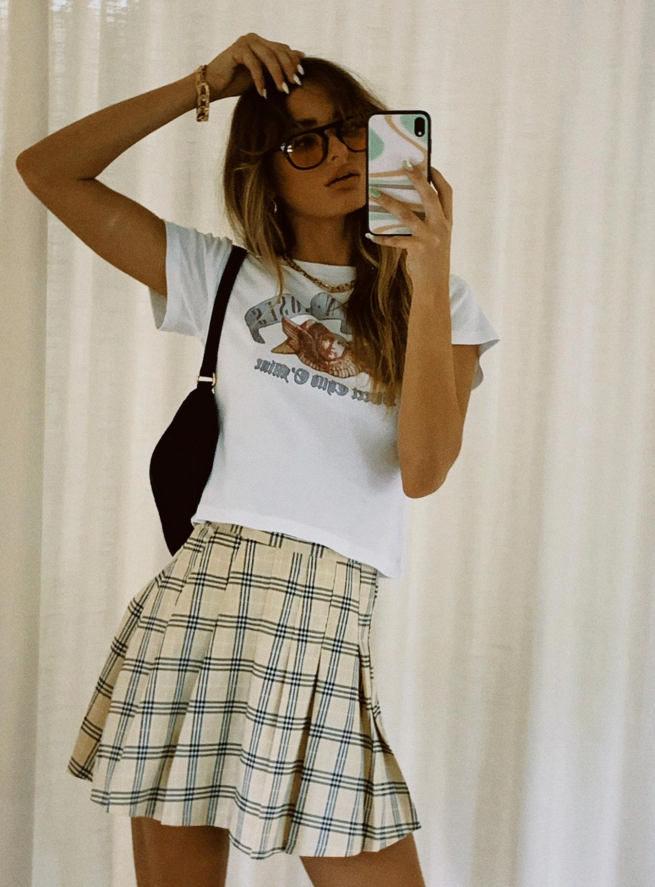 Carrie Mini Skirt Beige Chill Feel Functional Fashion