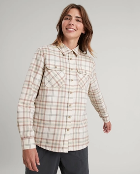 Contemporary Design Carrillon Women's HF Long Sleeve Shirt - Natural/Drift Check