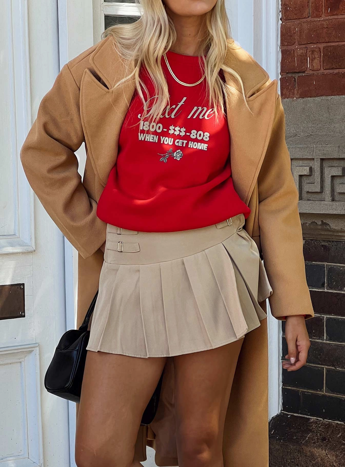 Cartwright Mini Skirt Beige Reimagined Classic