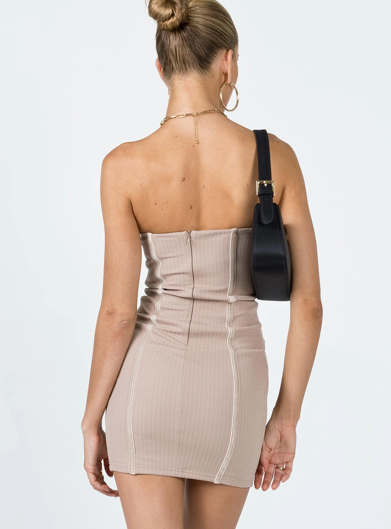 Tristian Mini Dress Brown Urban Mood Effortless Fit