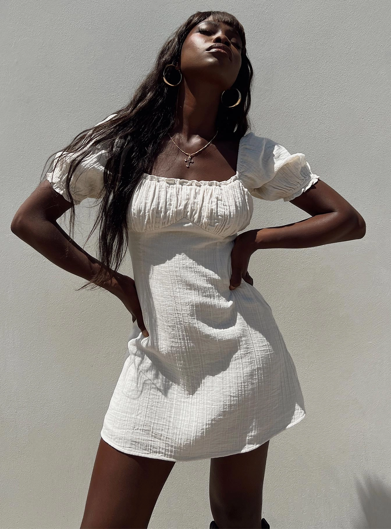 Langham Mini Dress Ivory Vibe Choice Layer Safe