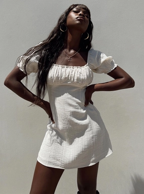Langham Mini Dress Ivory Vibe Choice Layer Safe