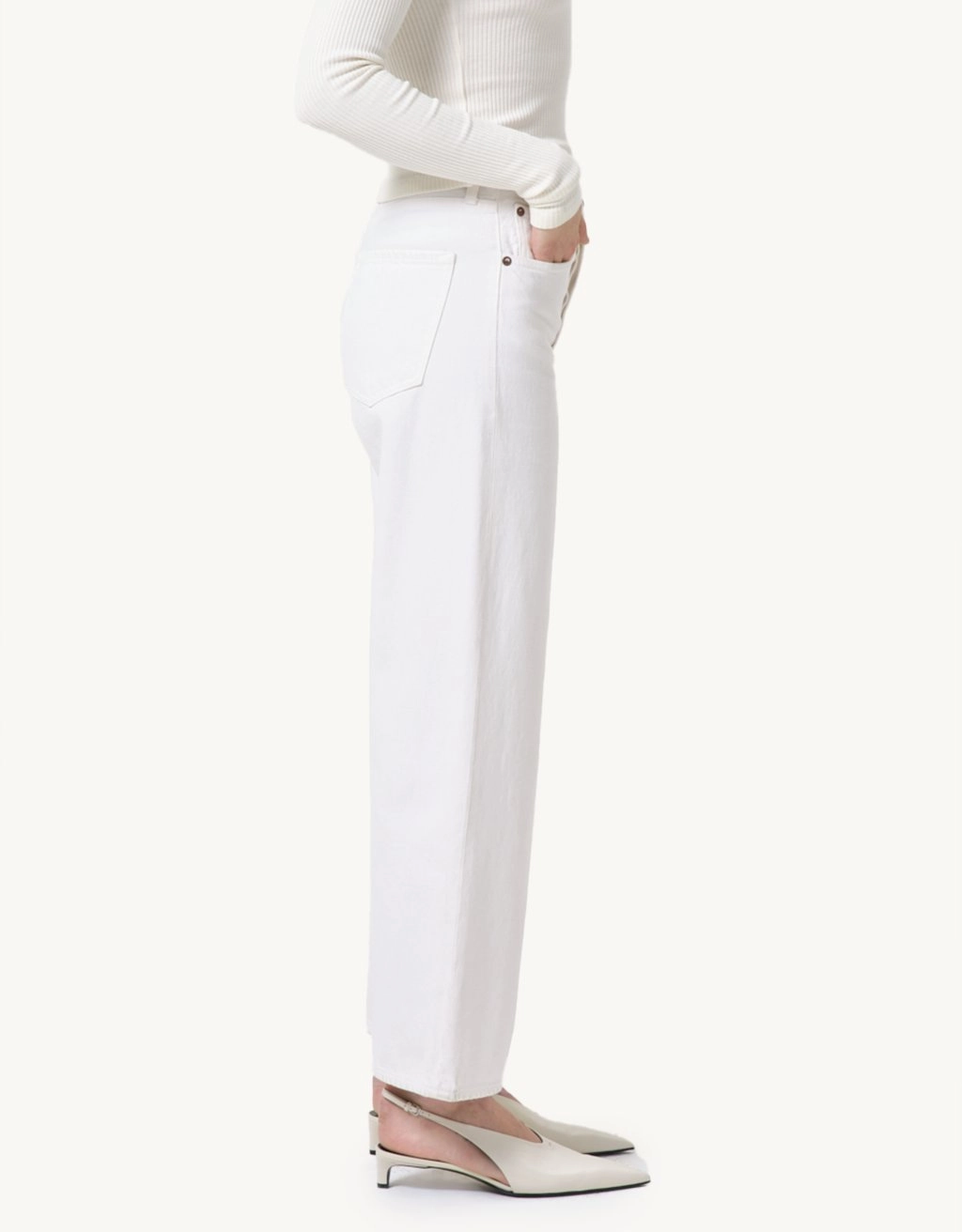 Agolde Ren Jean Elegant Party Look Winter Warmth Tapered leg