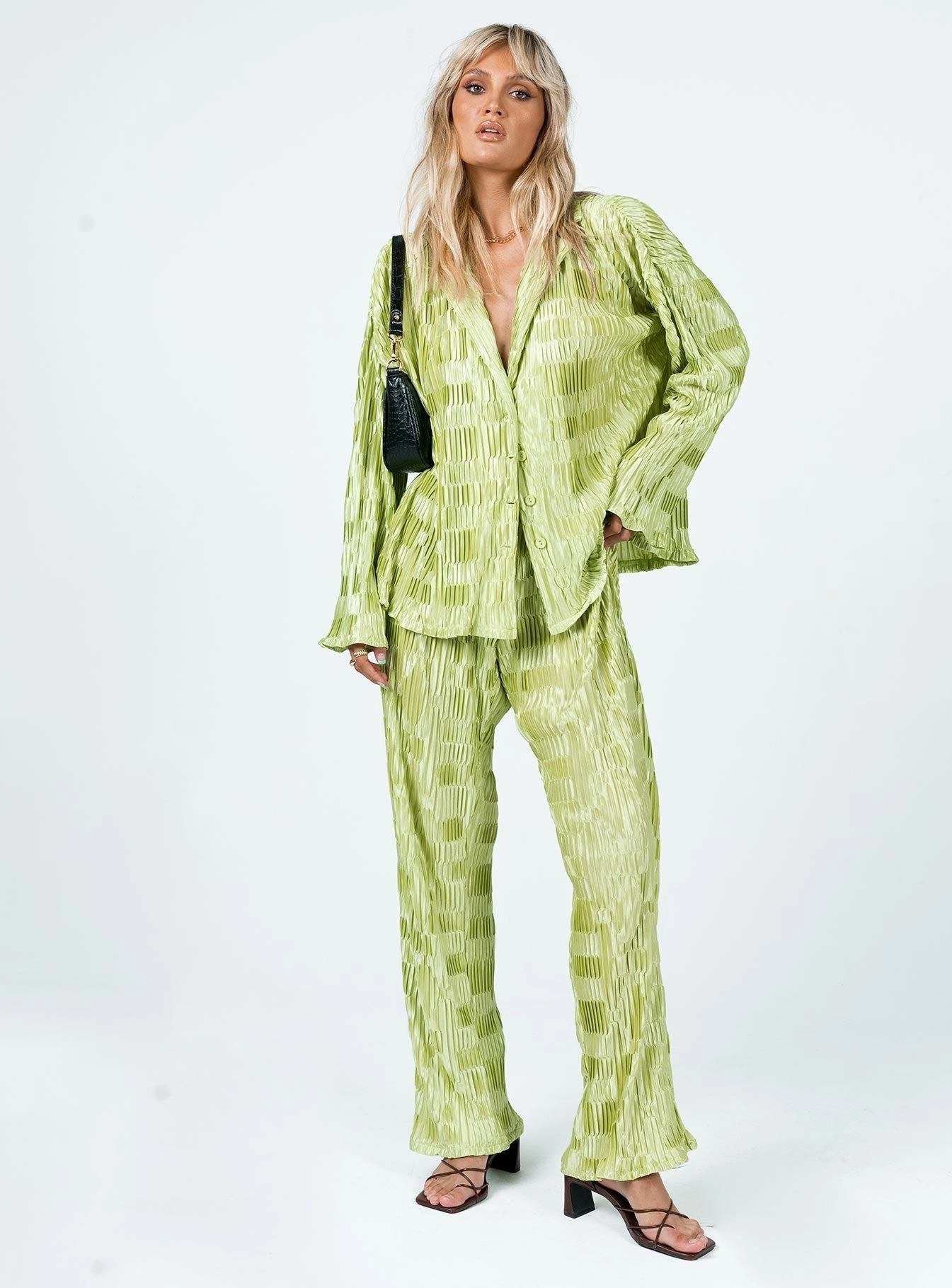 Lila Set Green Ultra Soft Blend Trendy Layering
