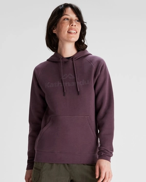 Women's Kathmandu Logo Hoodie - Jam Sleek Layers